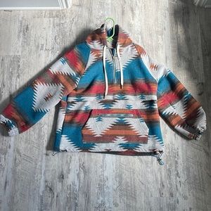 Aztec print jacket/oversized
